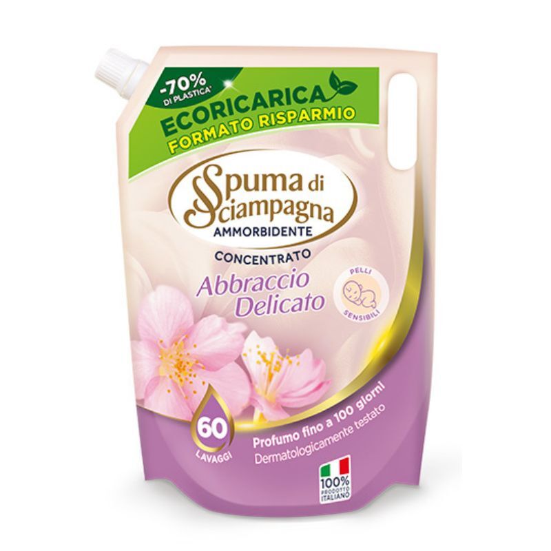 Омекотител Spuma di Sciampagna Abbraccio Delicato 60пр 1,2л
